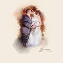 das Brautpaar - ein Gemälde