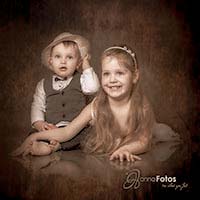 Geschwisterbild - fotografie - Hannafotos portrait-studio-vintage-plauen