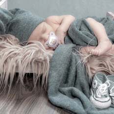 Neugeborenes Vinages Bild Dekoration