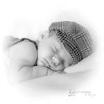  ein Neugeborenes Baby - schlafend in Bad Elster 